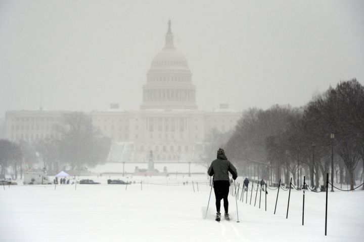 EN IMAGES. Neige tardive sur Washington