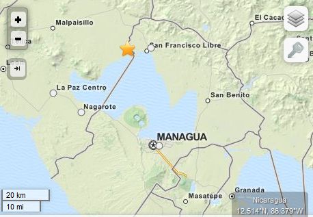 Nicaragua : séisme de 6,1, au moins 24 blessés et des dégâts matériels