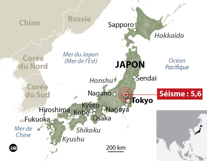 VIDEO. Japon : violent tremblement de terre à Tokyo