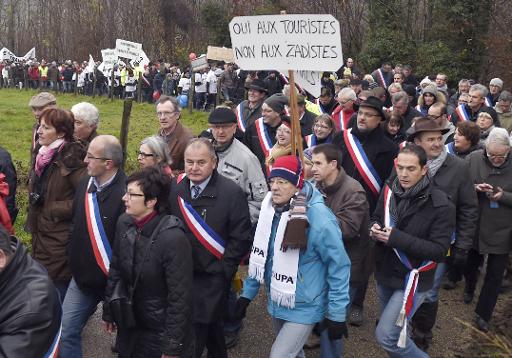 Isère : les partisans du Center Parcs veulent se faire entendre