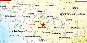 Petit tremblement de terre entre Nantes et Poitiers 
