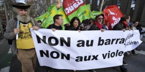 Des violences en marge de la manifestation des zadistes à Toulouse et Nantes