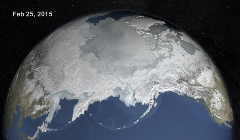 Arctique : la superficie de la banquise n'a jamais été aussi réduite