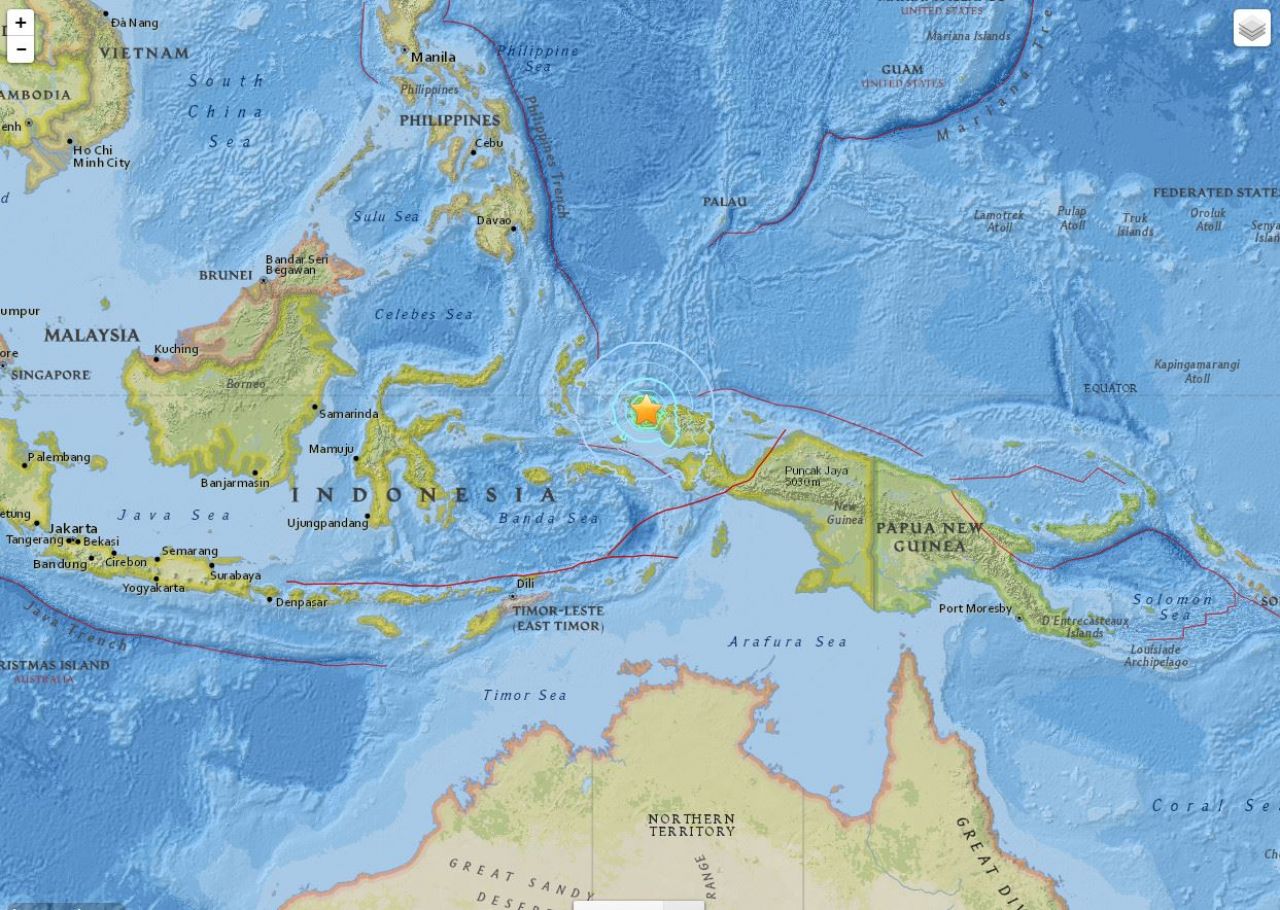 Indonésie : séisme de magnitude 6,9, pas d'alerte au tsunami