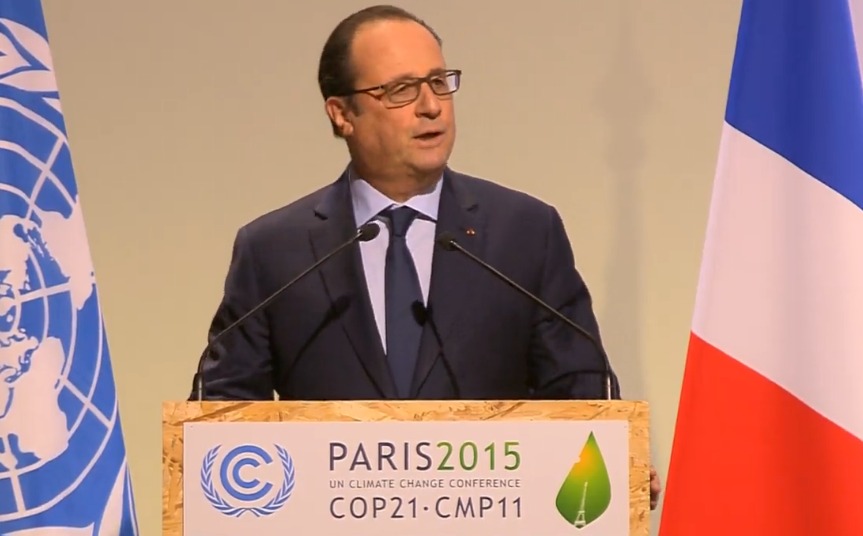 COP21 : «Sur vos épaules repose l'espoir de toute l'humanité», lance Hollande