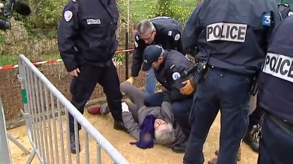VIDEOS. Interpellation musclée d'une militante écolo de 72 ans à Poitiers