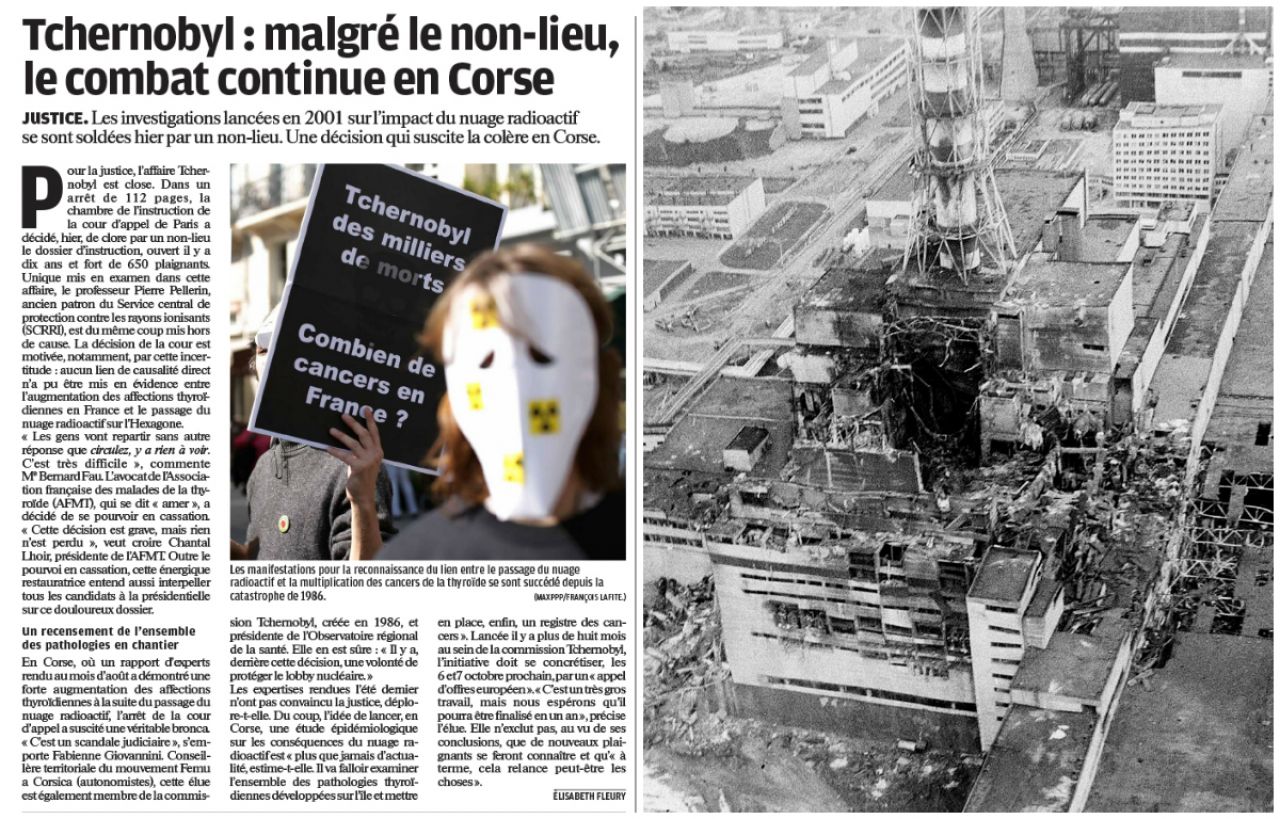 30 ans de Tchernobyl : les victimes dénoncent toujours un «mensonge d'Etat»