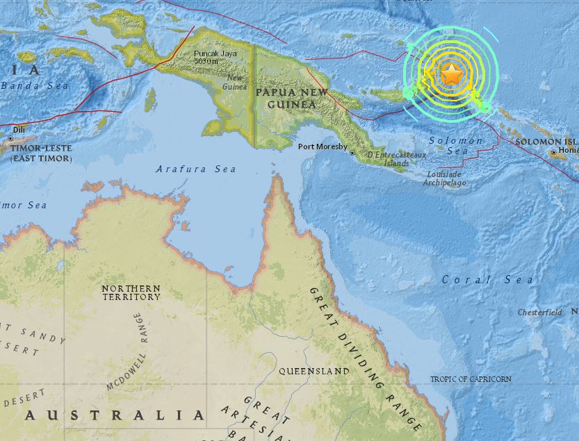 Papouasie-Nouvelle-Guinée : alerte au tsunami après un séisme de magnitude 7,9