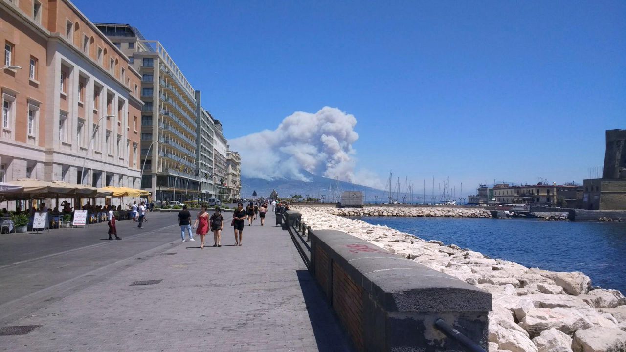 Italie : incendies en série, le parc national du Vésuve en feu
