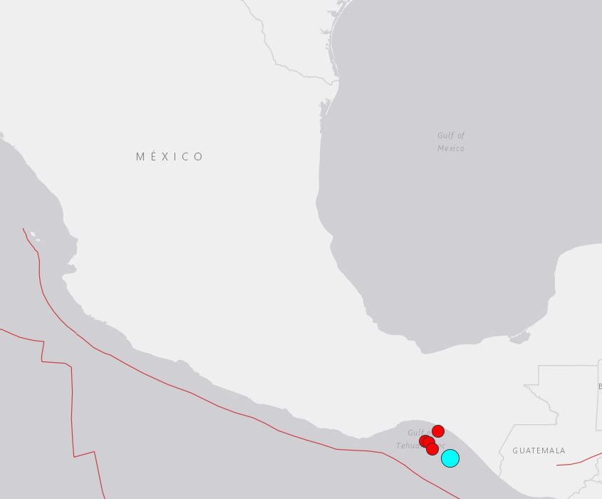 Violent séisme dans le Pacifique, au large du Mexique et du Guatemala