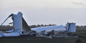 Tempête Carmen : une éolienne de 62 mètres de haut arrachée par le vent