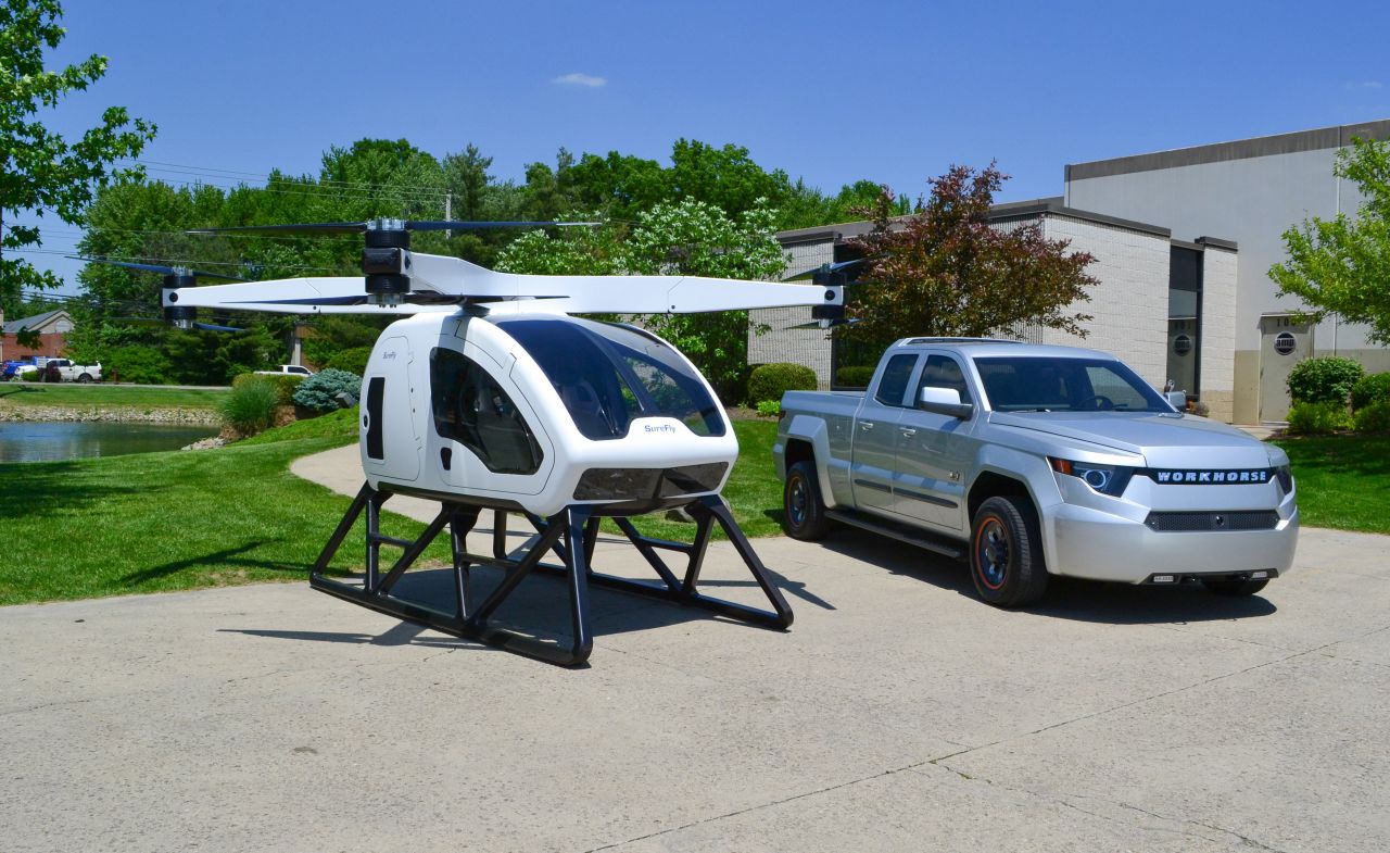 SureFly, un hélicoptère hybride et autonome