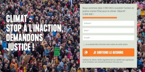 Climat : 2 millions de signatures pour la pétition pour un recours contre l’Etat