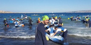 Première compétition européenne de ramassage de déchets en mer à Marseille