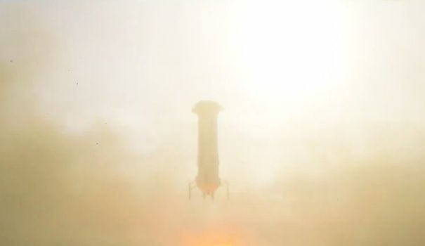 L'atterrissage de Blue Origin, la première fusée réutilisable