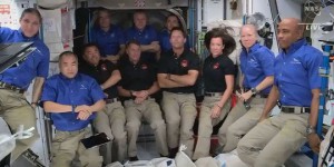 EN IMAGES. Thomas Pesquet et son équipage ont rejoint la Station spatiale internationale