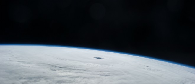 Le typhon Vongfong vu depuis la station spatiale internationale