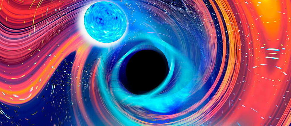 Quand un trou noir dévore une étoile à neutrons