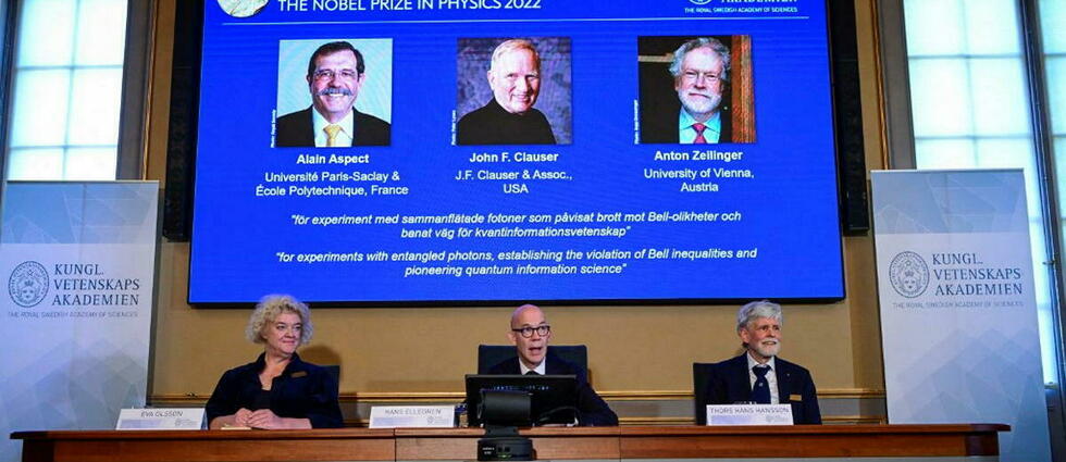 Le Français Alain Aspect parmi les trois lauréats du prix Nobel de physique
