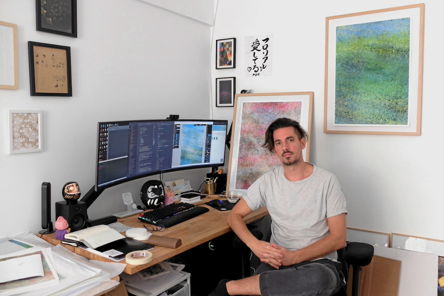 Florian Zumbrunn, un « artiste génératif » qui peint avec… ses algorithmes