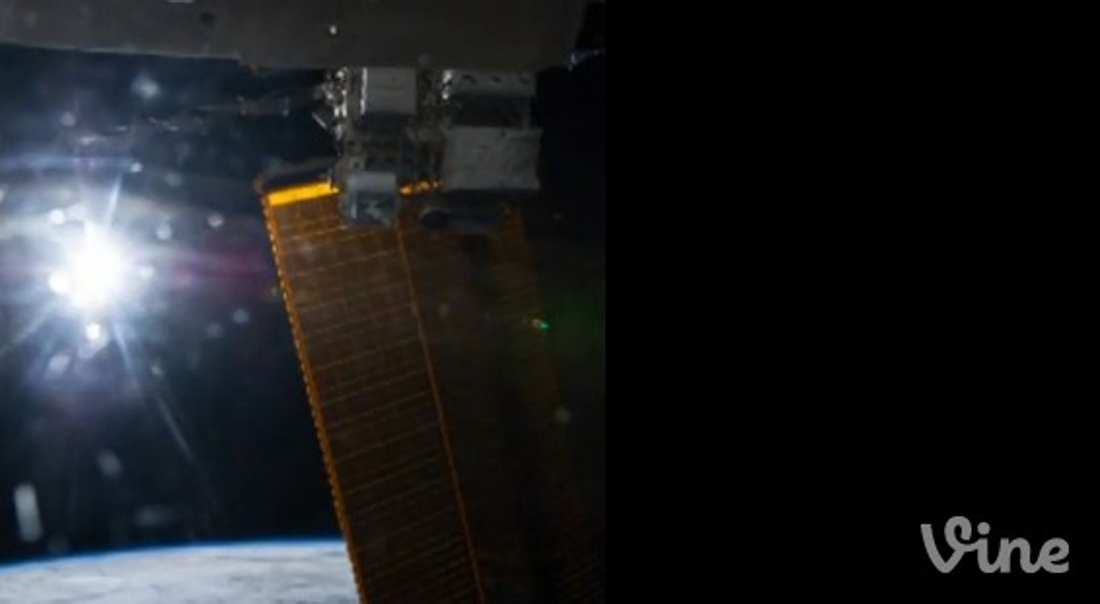Le vol de la station spatiale compilé dans une vidéo de 6 secondes