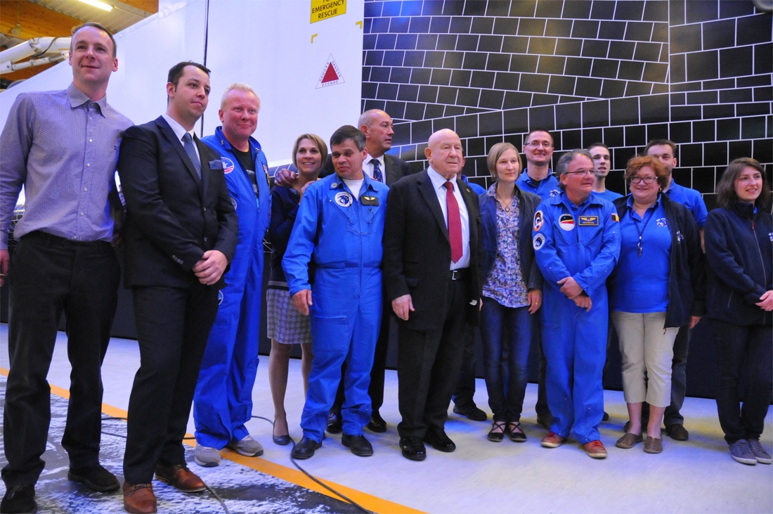 Alexeï Leonov, le «premier piéton de l’espace», reçu à l’Euro Space Center 