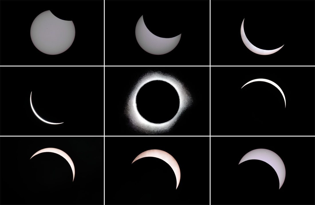 Éclipse totale de soleil en Indonésie 