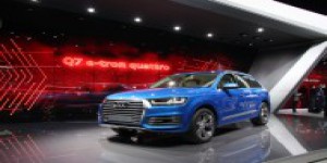Audi Q7 e-tron – Le SUV hybride diesel plug-in en direct de Genève