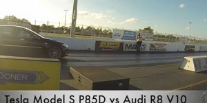 Vidéo – Tesla Model S P85D VS Audi R8 V10