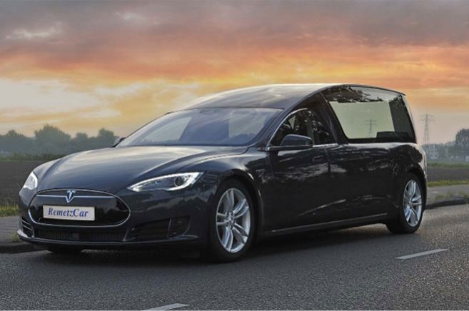Quand la Tesla Model S se transforme en corbillard électrique