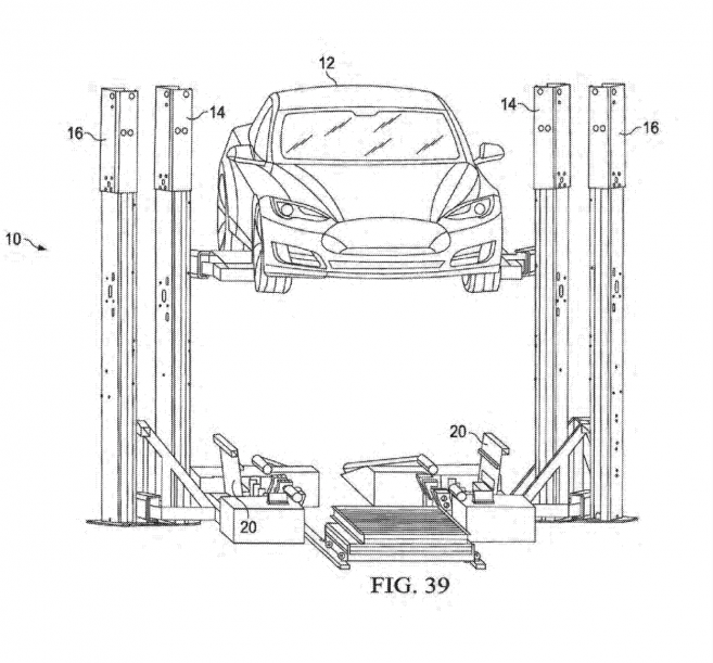 Tesla dépose un nouveau brevet sur un système d’échange de batteries