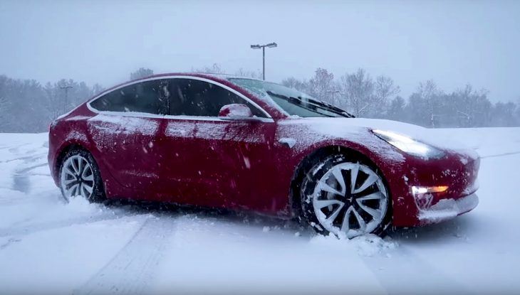 Un essai montre la résistance au froid de la Tesla Model 3