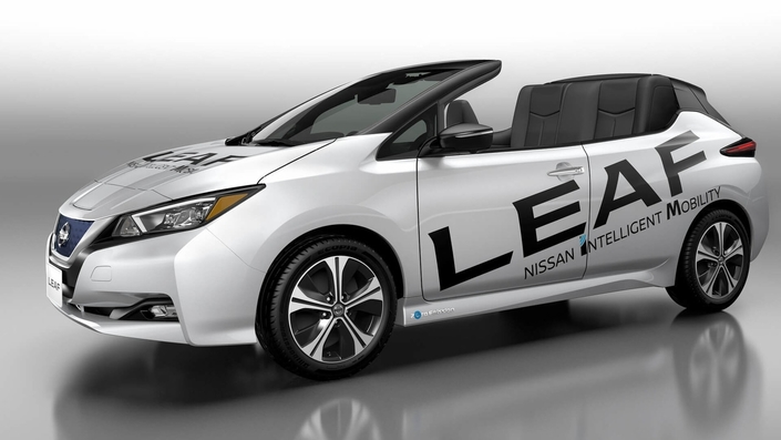 La Nissan Leaf en version cabriolet