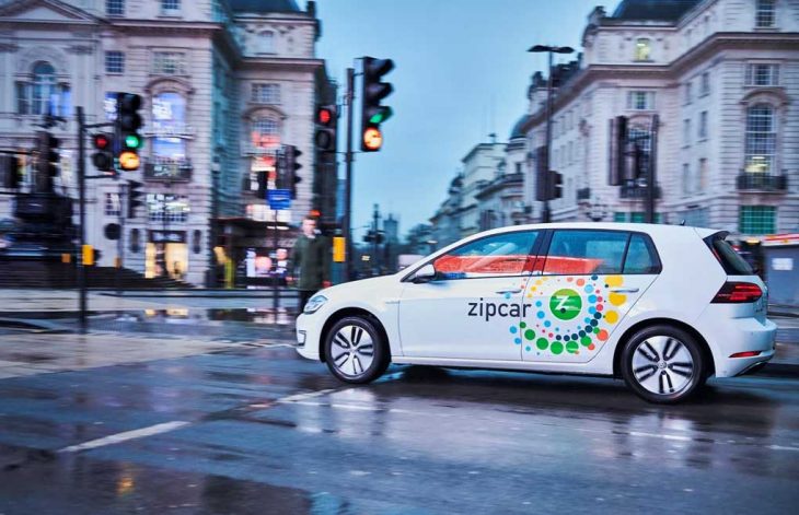 Londres : 300 Golf électriques en libre-service pour Zipcar