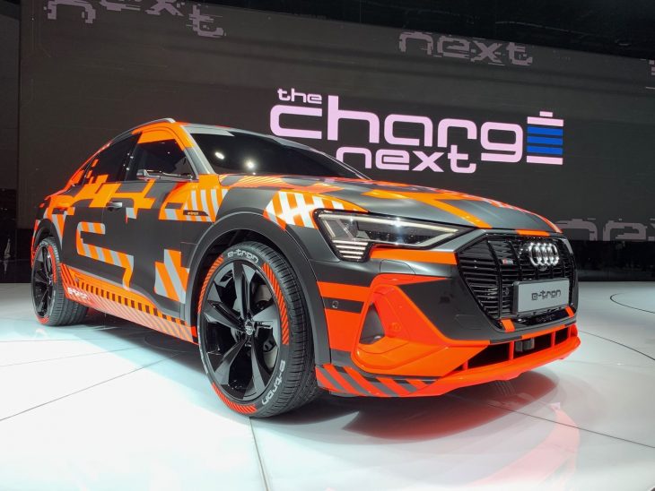 L’Audi e-tron Sportback en mode camouflage au Salon de Genève 2019