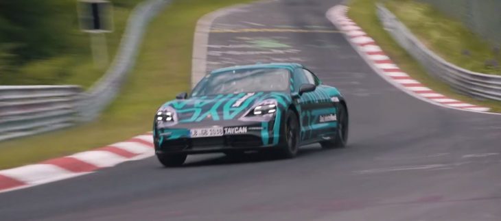Vidéo : la Porsche Taycan en piste sur le Nürburgring