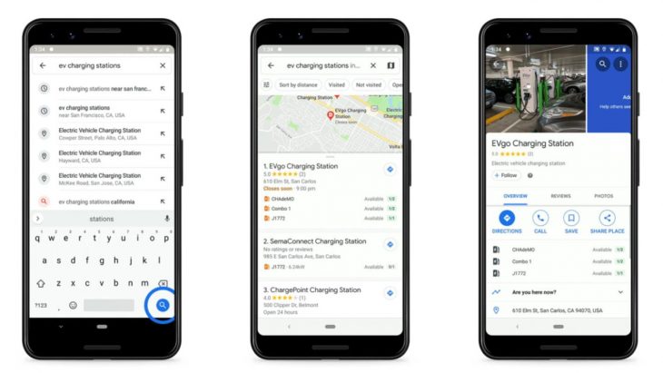 Bornes de recharge : Google Maps lance de nouvelles fonctionnalités