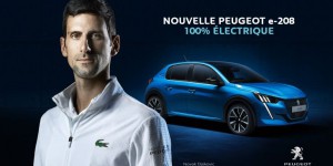Peugeot fait appel à Novak Djokovic pour promouvoir la e-208