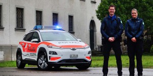 Hyundai Kona électrique : la voiture de police électrique la plus populaire en Europe