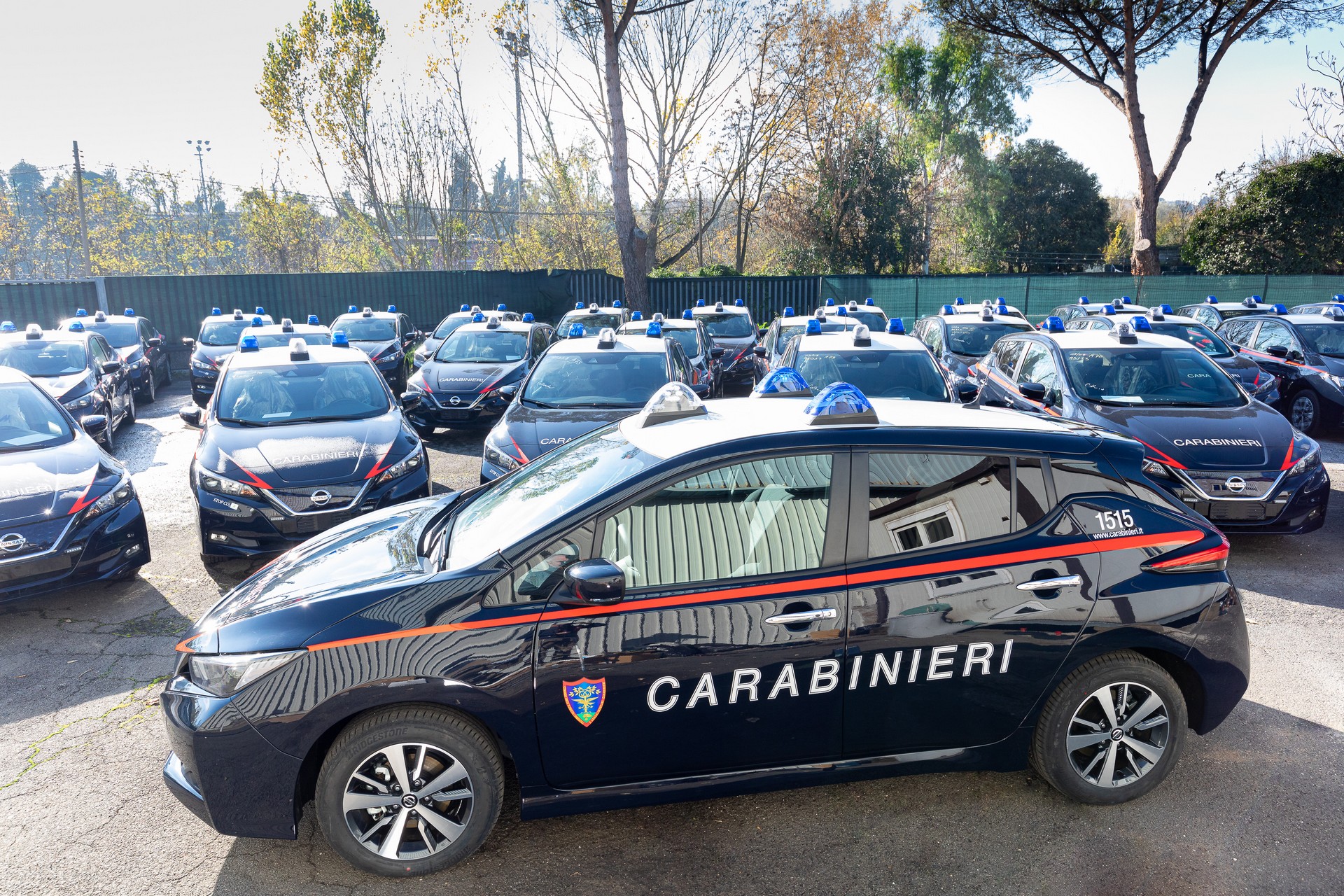 Des Nissan Leaf pour les carabiniers italiens