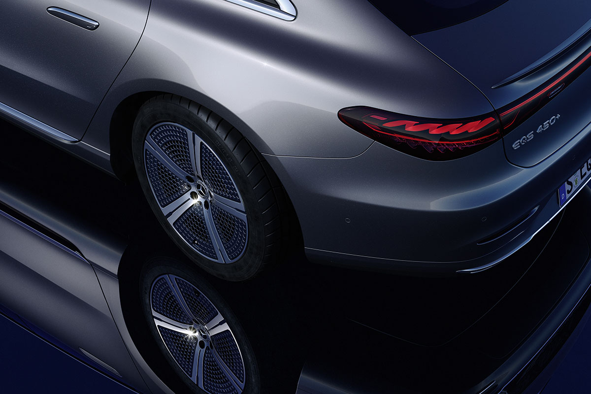Mercedes EQS : les roues arrière directrices disponibles sous abonnement