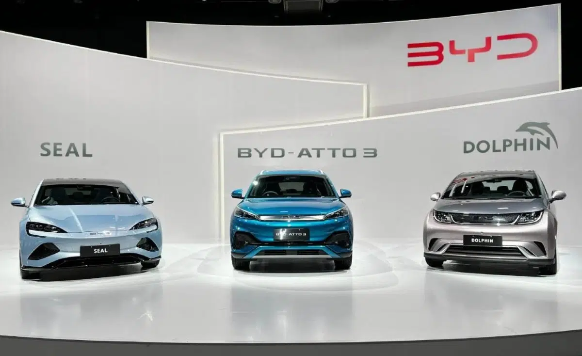 BYD lance trois voitures électriques au Japon