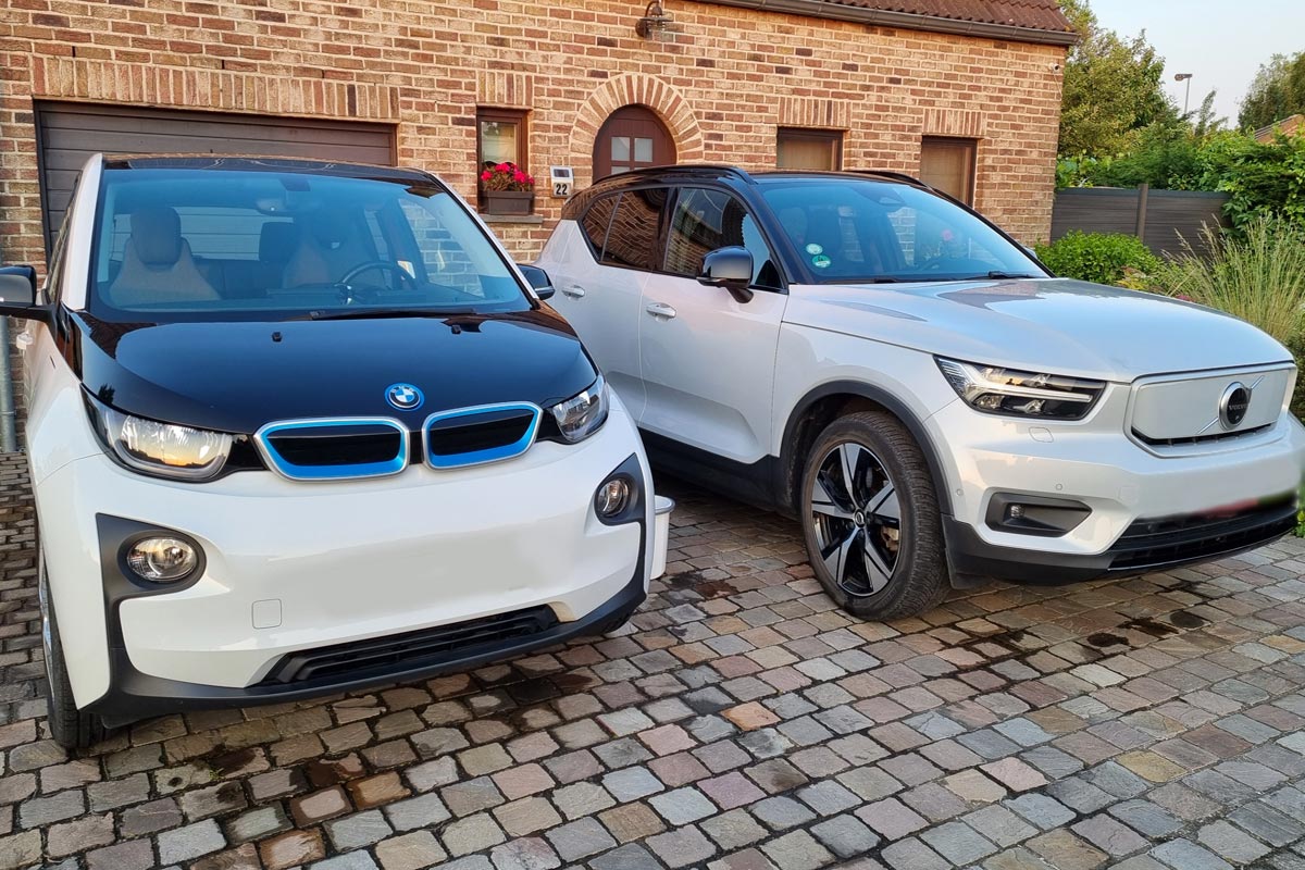 Témoignage – Le foyer tout électrique de Daniel avec une BMW i3 et une Volvo XC40