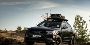 L’esprit du Dakar souffle sur le SUV électrique Audi Q8 e-tron
