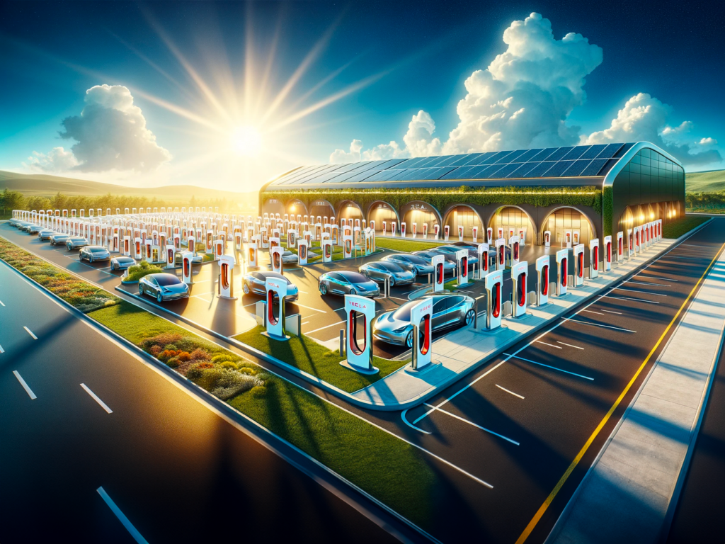 Tesla : le projet délirant de sa plus grande station de recharge au monde