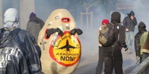 Manifestation à Nantes pour le démarrage des travaux de Notre-Dame-des-Landes