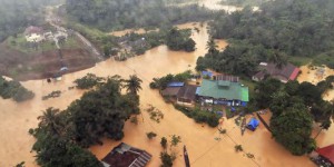 Les inondations vues du ciel en Malaisie