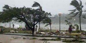 Les premières images du cyclone Pam au Vanuatu