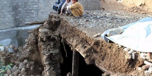 Glissement de terrain au Pakistan provoqué par le séisme