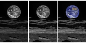 Spectaculaire image de la Terre vue de la Lune